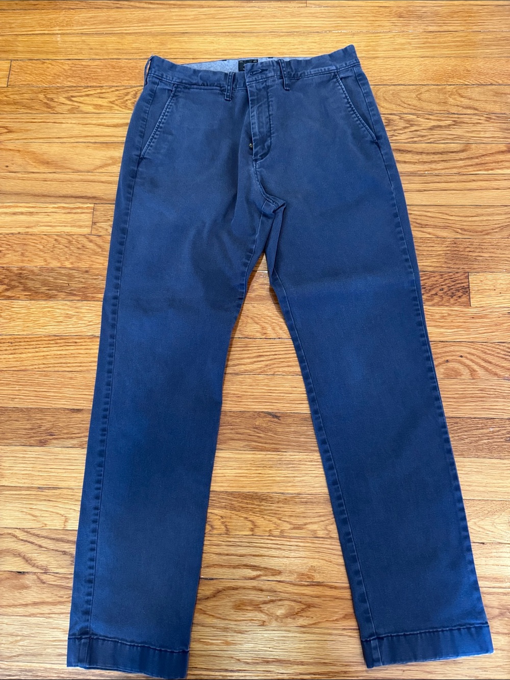 Men's J. Crew Navy Blue Casual Chino Pants 30x30 - Picture 2 of 5